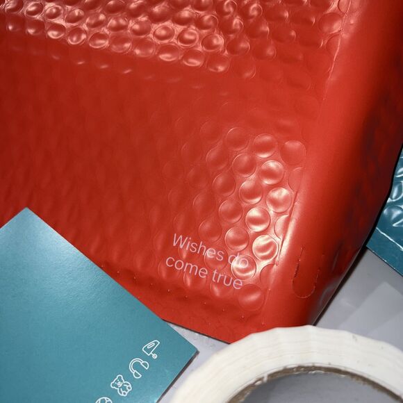 25 eBay Branded Shipping Supplies STARTER KIT Red Tape Postcard Bag - Picture 9 of 11